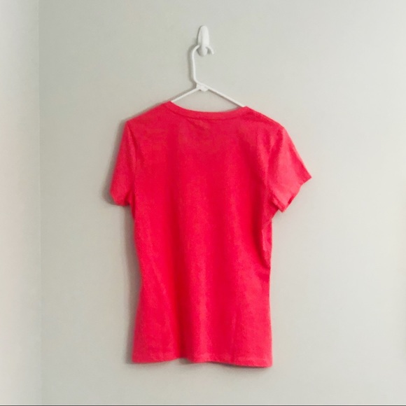 Puma Athletic Workout Pink & Silver Shirt Medium - Picture 3 of 5